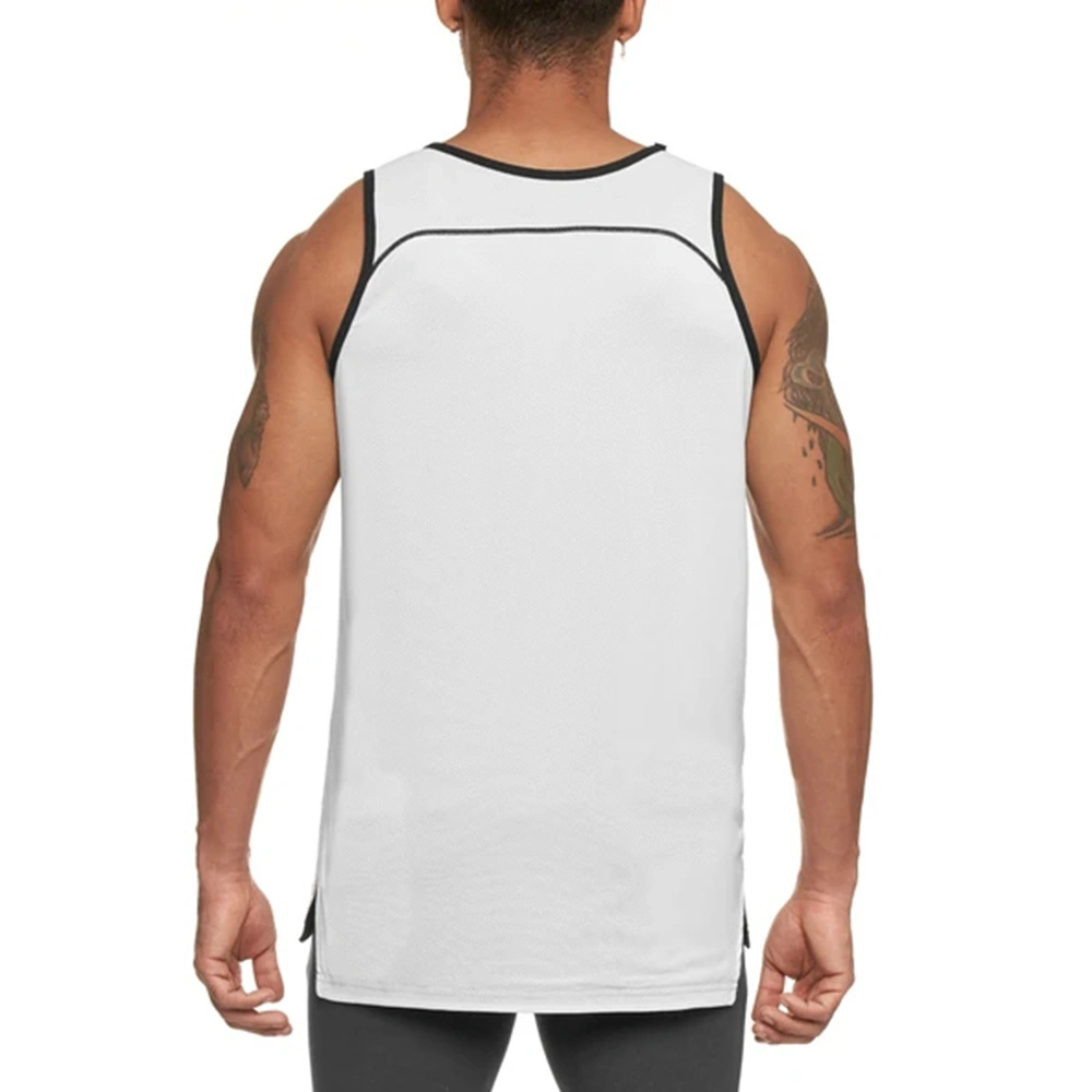 Sy-404 Gym Fitness Men&prime;s Round Neck Athletic Casual Sleeveless T-Shirt Tank Tops